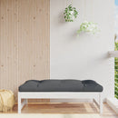 udendørs fodskammel 120x80 cm massivt fyrretræ hvid