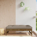 udendørs fodskammel 120x80 cm massivt fyrretræ honningbrun