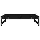 udendørs fodskammel 120x80 cm massivt fyrretræ sort