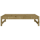 udendørs fodskammel 120x80 cm imprægneret fyrretræ