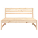 midtermoduler til havesofa 2 stk. 120x80 cm massivt fyr grå
