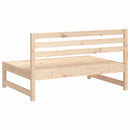 midtermoduler til havesofa 2 stk. 120x80 cm massivt fyr grå