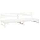 midtermoduler til havesofa 2 stk. 120x80 cm massivt fyr hvid