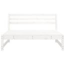 midtermoduler til havesofa 2 stk. 120x80 cm massivt fyr hvid