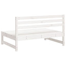 midtermoduler til havesofa 2 stk. 120x80 cm massivt fyr hvid