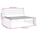 midtermodul til havesofa 120x80 cm massivt fyrretræ