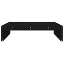 udendørs fodskammel 120x80 cm massivt fyrretræ sort