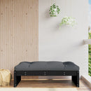 udendørs fodskammel 120x80 cm massivt fyrretræ sort