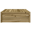 udendørs fodskammel 120x80 cm imprægneret fyrretræ