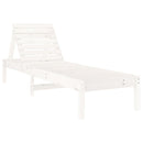 liggestole 2 stk. 199,5x60x74 cm massivt fyrretræ hvid