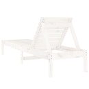 liggestole 2 stk. 199,5x60x74 cm massivt fyrretræ hvid