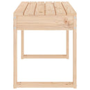 havebænk 80x38x45 cm massivt fyrretræ