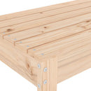 havebænk 80x38x45 cm massivt fyrretræ