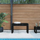 havebænk 80x38x45 cm massivt fyrretræ sort