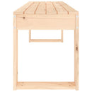 havebænk 110x38x45 cm massivt fyrretræ