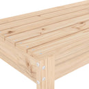 havebænk 110x38x45 cm massivt fyrretræ