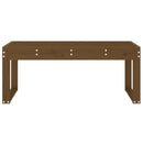 havebænk 110x38x45 cm massivt fyrretræ gyldenbrun