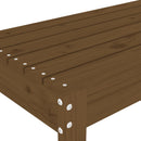 havebænk 110x38x45 cm massivt fyrretræ gyldenbrun