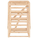 skraldespandsskjuler 84x90x128,5 cm massivt fyrretræ