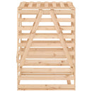 skraldespandsskjuler 84x90x128,5 cm massivt fyrretræ