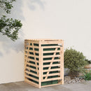 skraldespandsskjuler 84x90x128,5 cm massivt fyrretræ