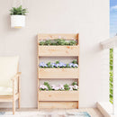 plantevæg 60x18,5x110 cm 3 niveauer massivt fyrretræ