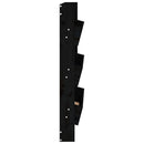 plantevæg 60x18,5x110 cm 3 niveauer massivt fyrretræ sort