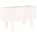 plantekasse 62x30x38 cm massivt fyrretræ hvid
