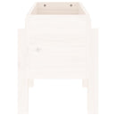 plantekasse 62x30x38 cm massivt fyrretræ hvid