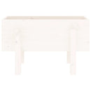 plantekasse 62x30x38 cm massivt fyrretræ hvid
