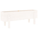 højbed 101x30x38 cm massivt fyrretræ hvid