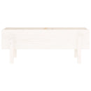 højbed 101x30x38 cm massivt fyrretræ hvid