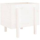 plantekasse 62x50x57 cm massivt fyrretræ hvid