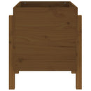 plantekasse 62x50x57 cm massivt fyrretræ gyldenbrun