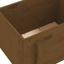 plantekasse 62x50x57 cm massivt fyrretræ gyldenbrun