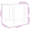 plantekasse 62x50x57 cm massivt fyrretræ gyldenbrun