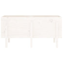 højbed 121x50x57 cm massivt fyrretræ hvid