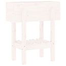 plantekasse 62x30x69 cm massivt fyrretræ hvid
