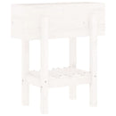 plantekasse 62x30x69 cm massivt fyrretræ hvid
