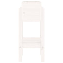plantekasse 62x30x69 cm massivt fyrretræ hvid