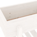 plantekasse 62x30x69 cm massivt fyrretræ hvid