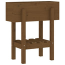 plantekasse 62x30x69 cm massivt fyrretræ gyldenbrun