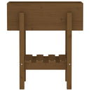 plantekasse 62x30x69 cm massivt fyrretræ gyldenbrun