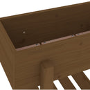 plantekasse 62x30x69 cm massivt fyrretræ gyldenbrun
