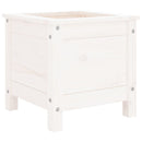 plantekasse 40x40x39 cm massivt fyrretræ hvid