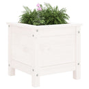 plantekasse 40x40x39 cm massivt fyrretræ hvid