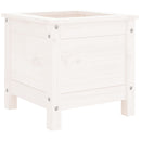 plantekasse 40x40x39 cm massivt fyrretræ hvid