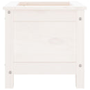 plantekasse 40x40x39 cm massivt fyrretræ hvid