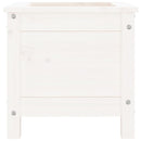 plantekasse 40x40x39 cm massivt fyrretræ hvid