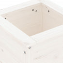 plantekasse 40x40x39 cm massivt fyrretræ hvid